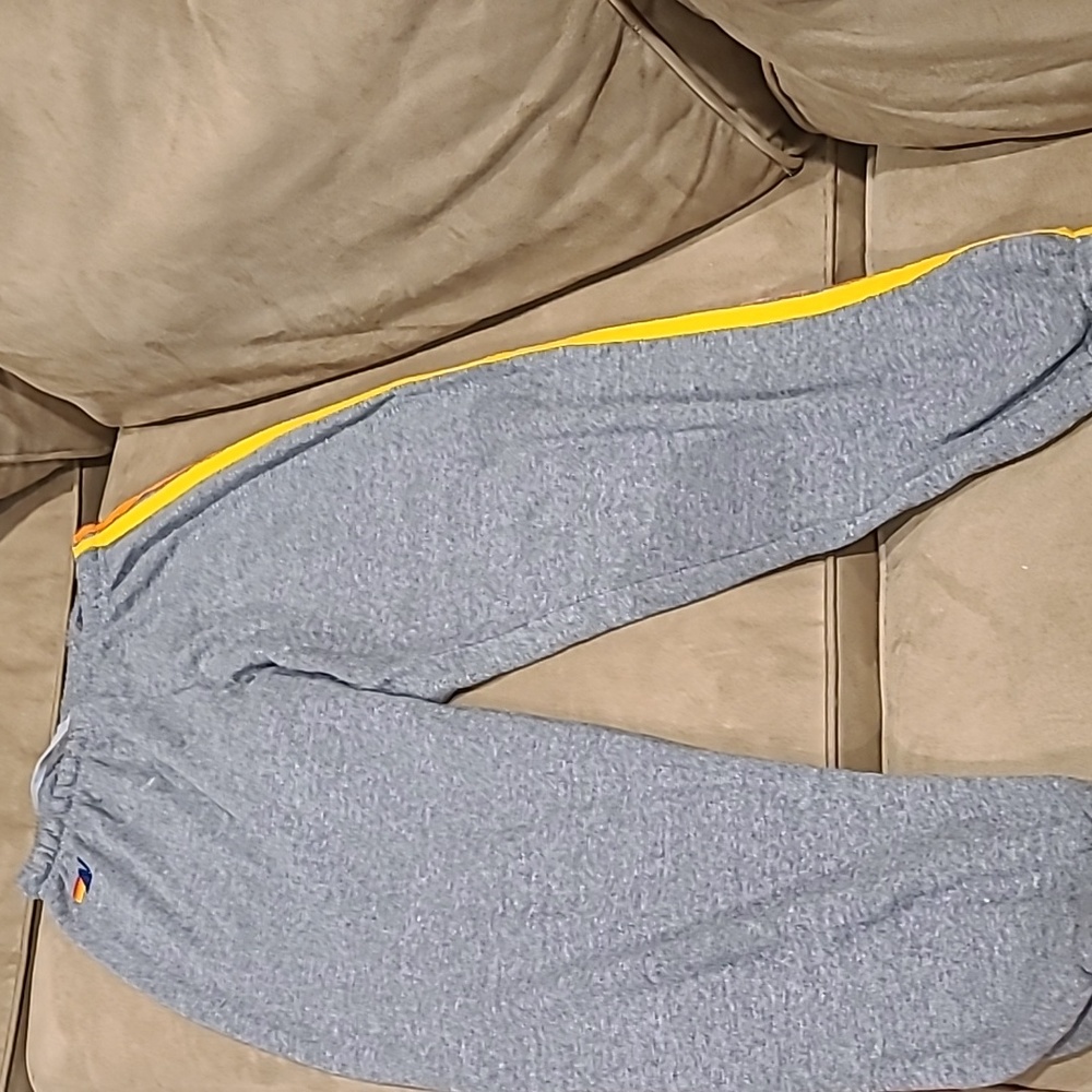 EUC Aviator Nation Stripe Sweatshuit Grey - Picture 4 of 5